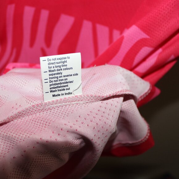 3/$118❤️new Six5six INDIA 2022 away cup shirt pink soccer jersey very fitted XXL - Picture 8 of 10